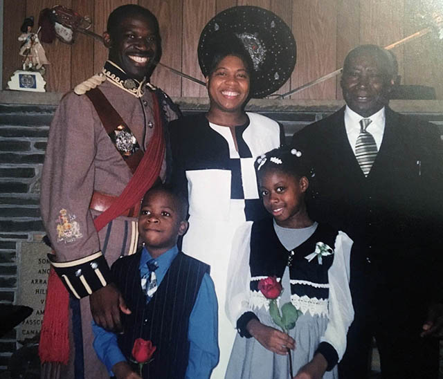 Kevin Junor and his family