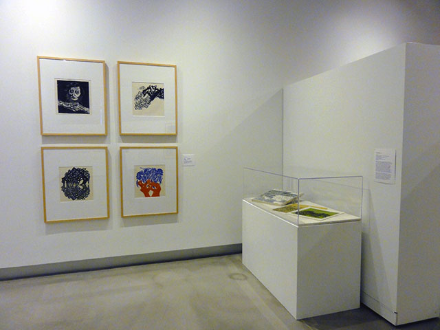 Installation view of prints from Naoko Matsubara's portfolio Solitude, 1971, in the 2016 exhibition Spiritual Connections.