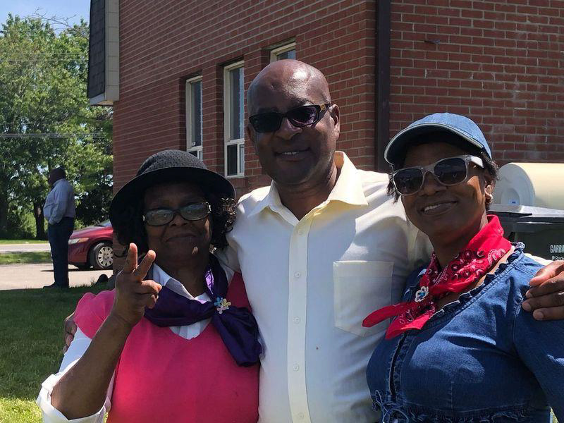 Audriana Cowell and church family members