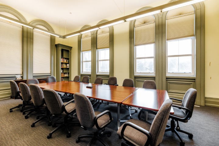 Library rental space shown in corporate set-up