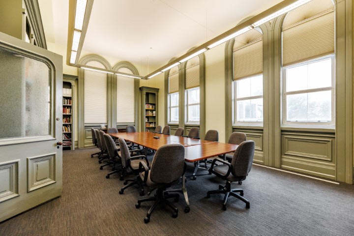 Library rental space shown in corporate set-up