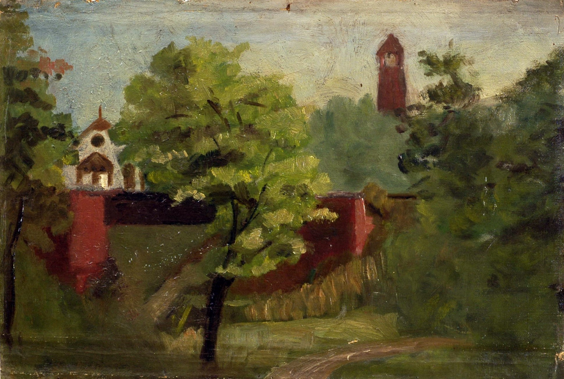 Brampton Skyline, 1916 oil on canvas, 24.2 x 44.4 cm