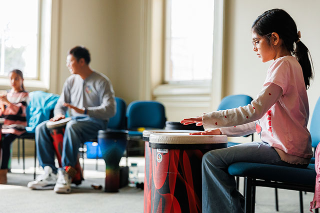People playing musical instruments