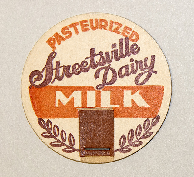 Streetsville Dairy Milk Bottle Cap