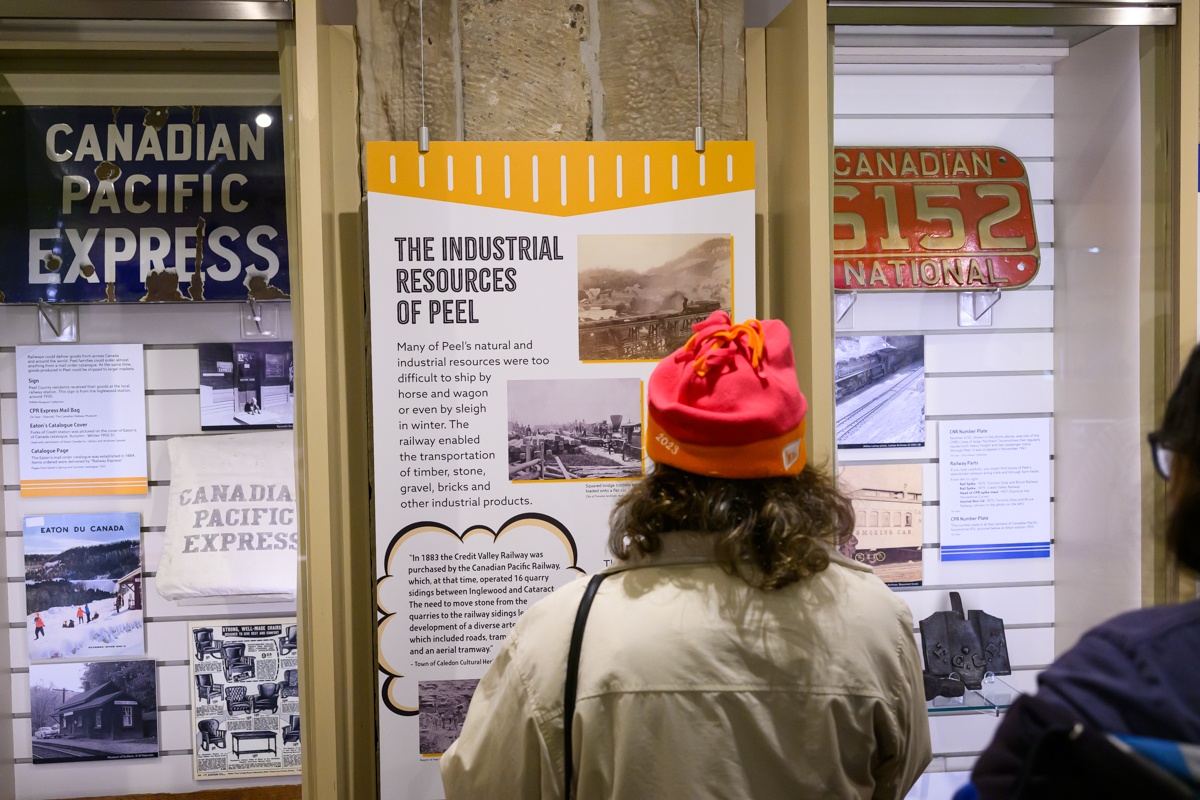 person attending a PAMA exhibition