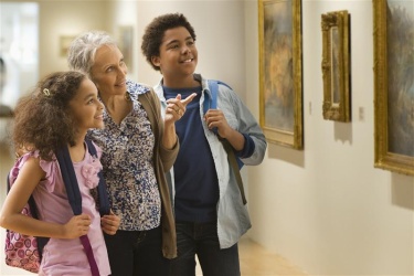 Open house visitors
